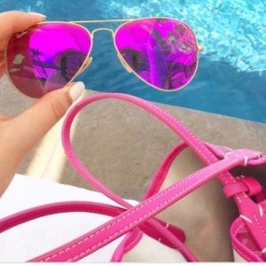 - Beautiful pair of Pink Ray Ban Sunglasses.